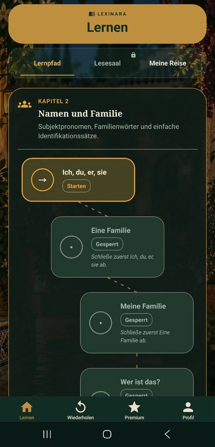 Neuer Lexinara-Lernpfad mit Kapitel 2 und Lektionen